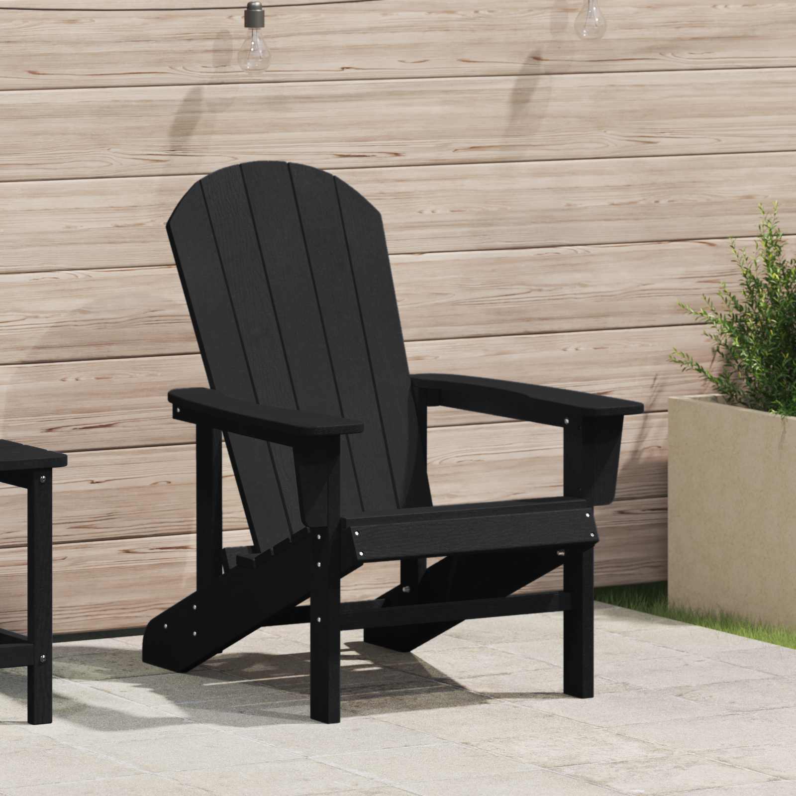 Adirondack-Stuhl Schwarz HDPE