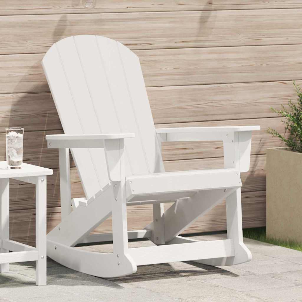 Adirondack-Schaukelstuhl Weiß HDPE