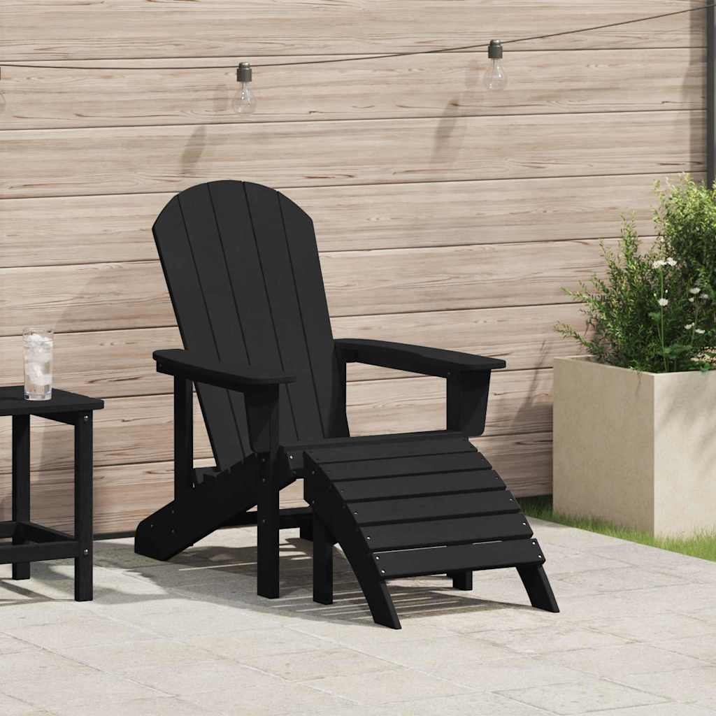 Adirondack-Stuhl Schwarz HDPE