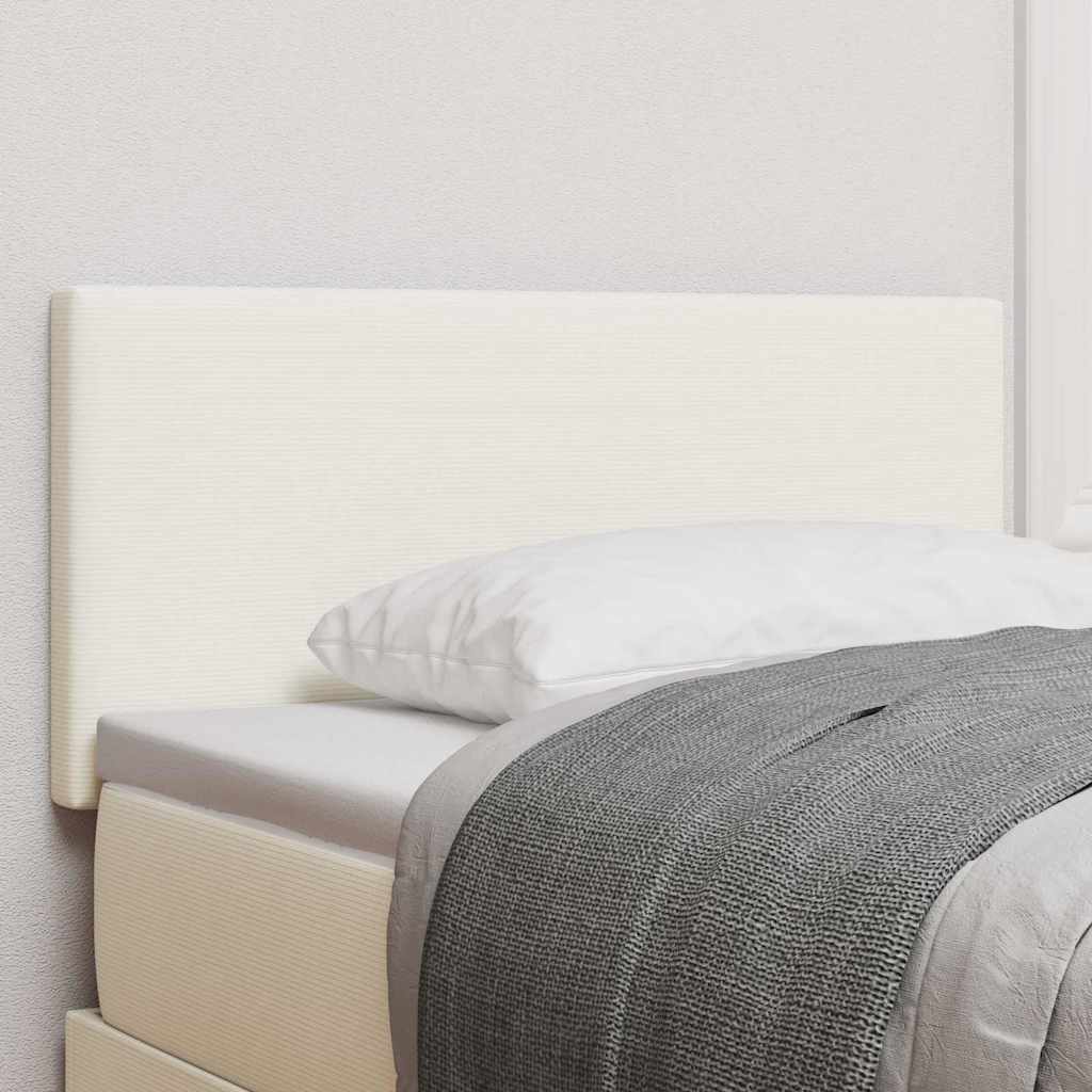 Kopfteil Creme 100 cm Cordstoff