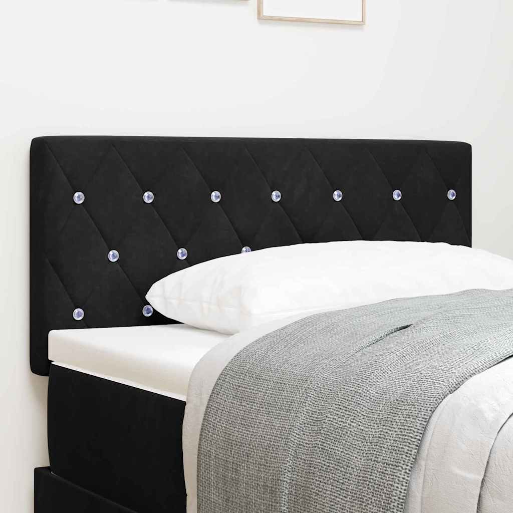 Kopfteil Schwarz 90 cm Samt