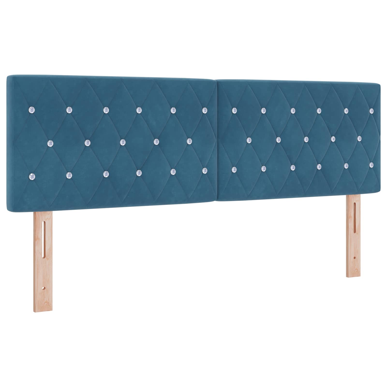 Kopfteil Dunkelblau 160 cm Samt
