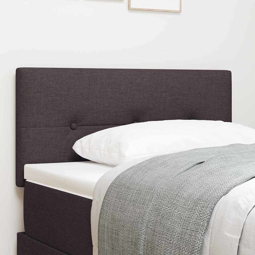Höhenverstellbares Kopfteil Dunkelbraun 80 cm Stoff