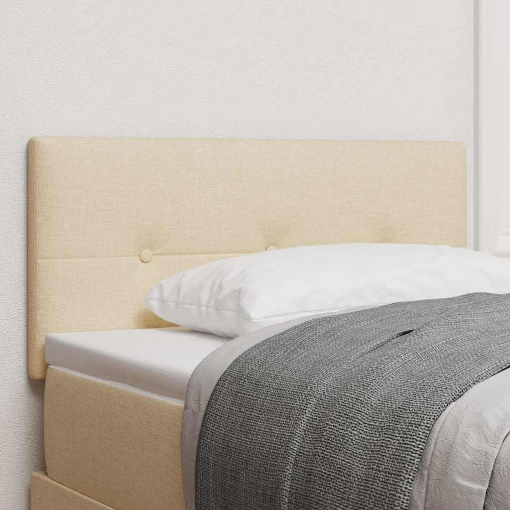 Höhenverstellbares Kopfteil mit Kopfteil Creme 80 cm Stoff