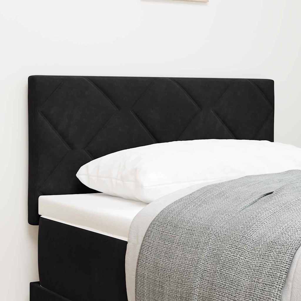 Kopfteil Schwarz 80 cm Samt