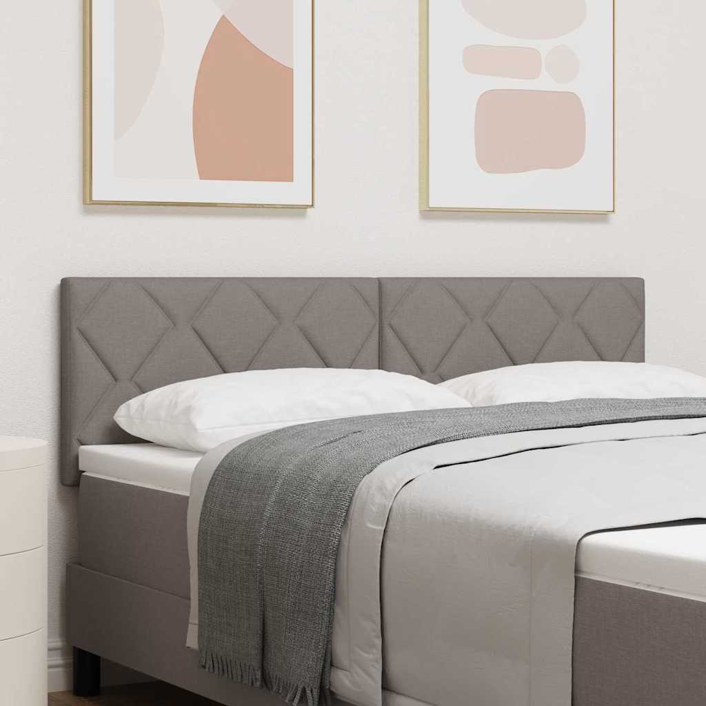 Kopfteil Taupe Stoff