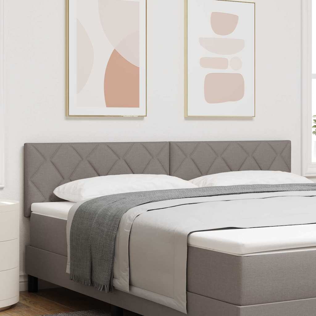 Kopfteil Taupe Stoff