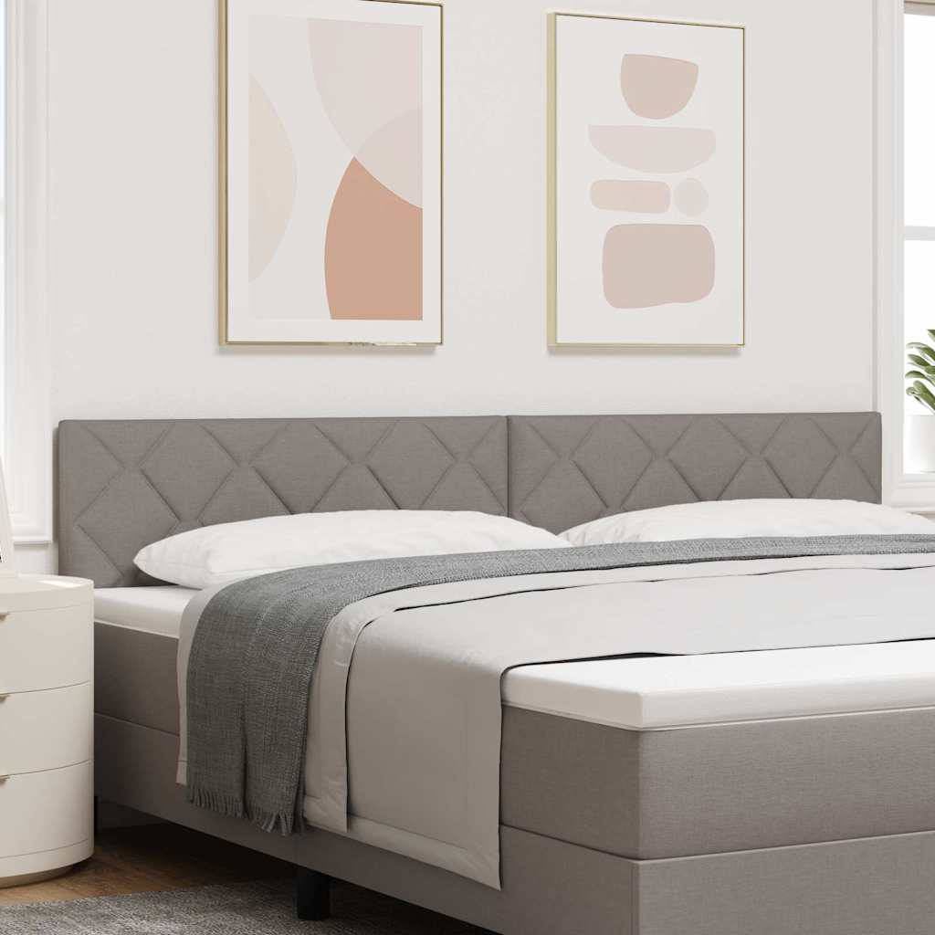 Kopfteil Taupe Stoff