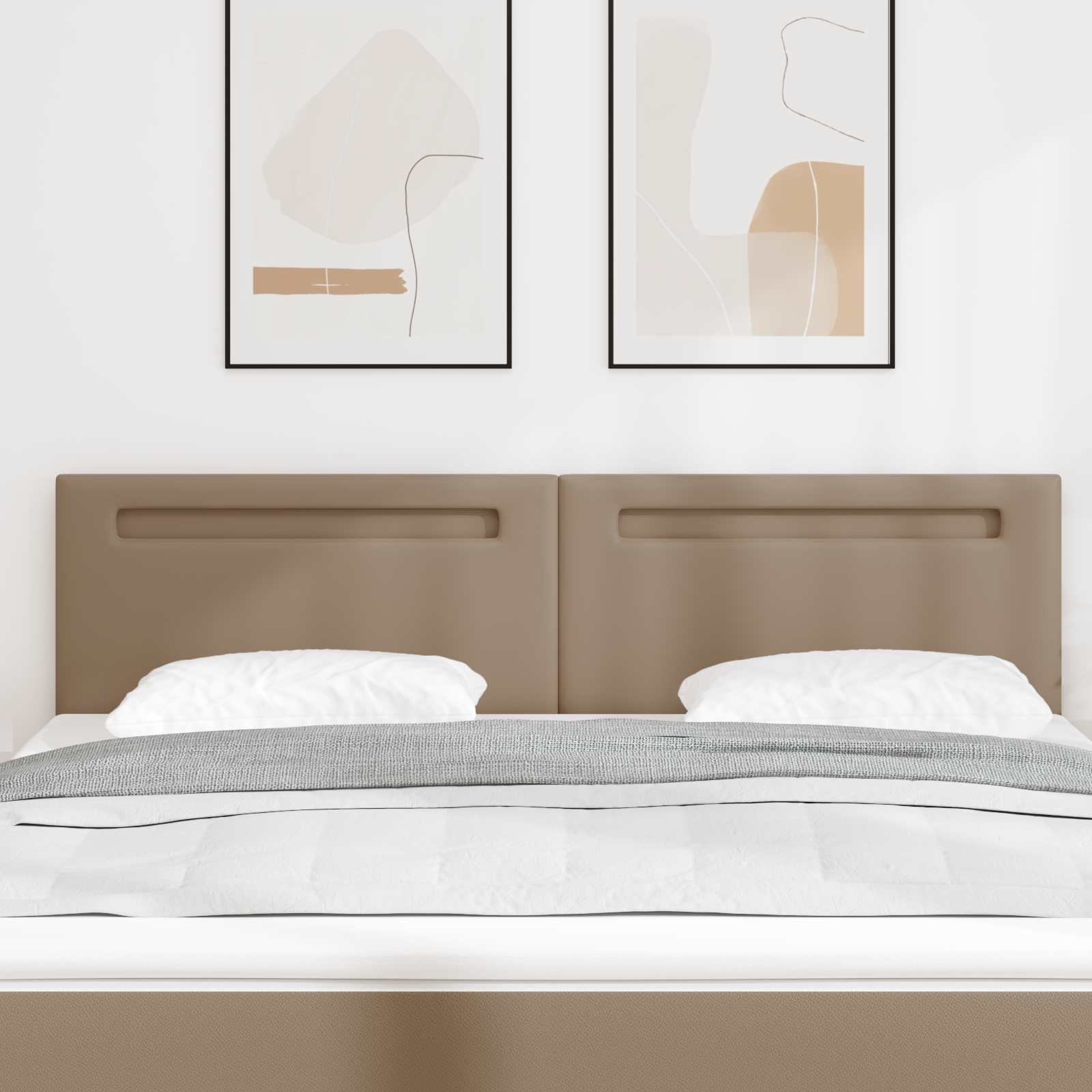 LED Kopfteil Cappuccino 180 cm Kunstleder