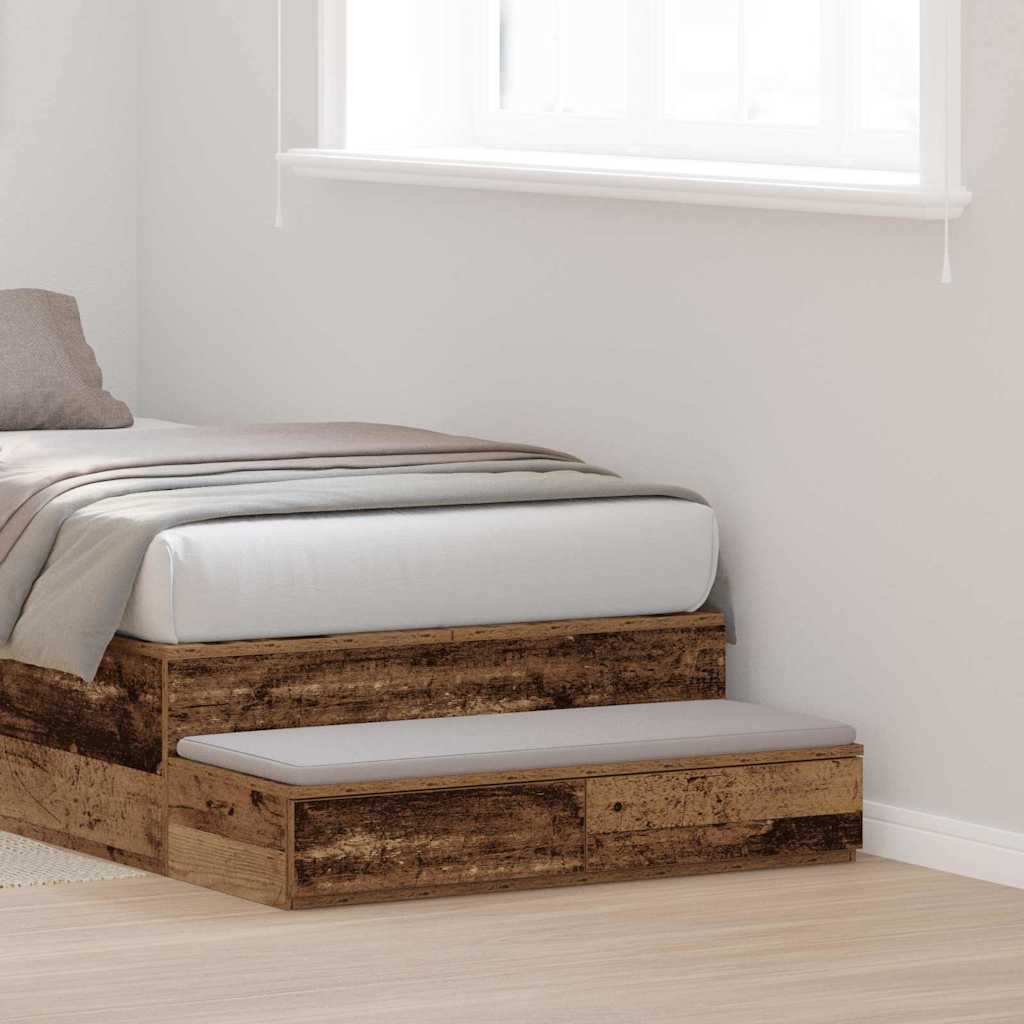 Bettschubladen Altholz 80 x 36,5 x 16,5 cm Holzwerkstoff