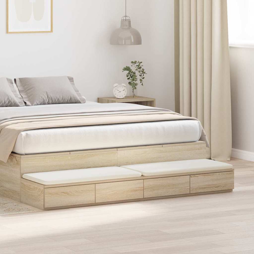 Bettschubladen Sonoma-Eiche 150 x 36,5 x 16,5 cm Holzwerkstoff
