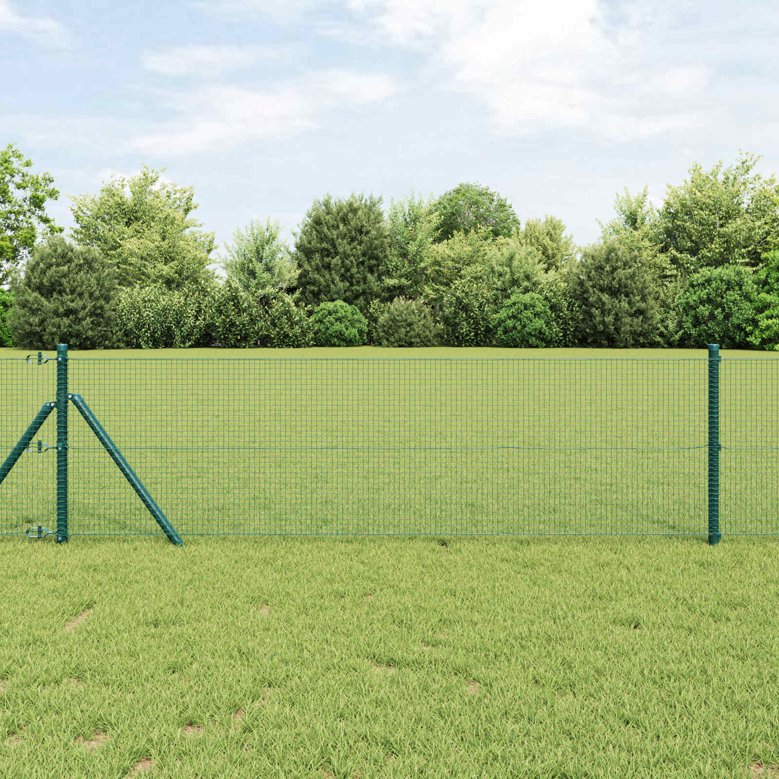 Doppelstabmattenzaun 2500 x 60 cm Grün