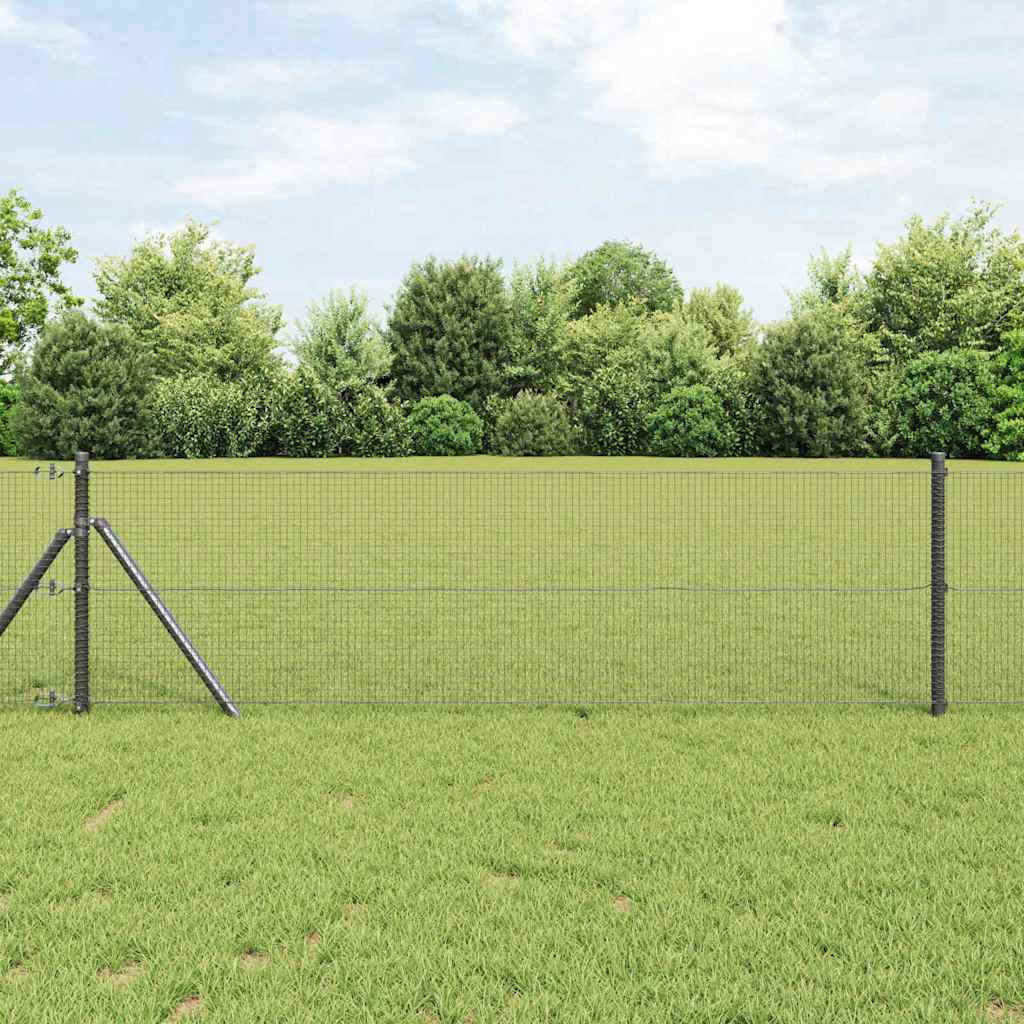 Doppelstabmattenzaun 2500 x 80 cm Grau