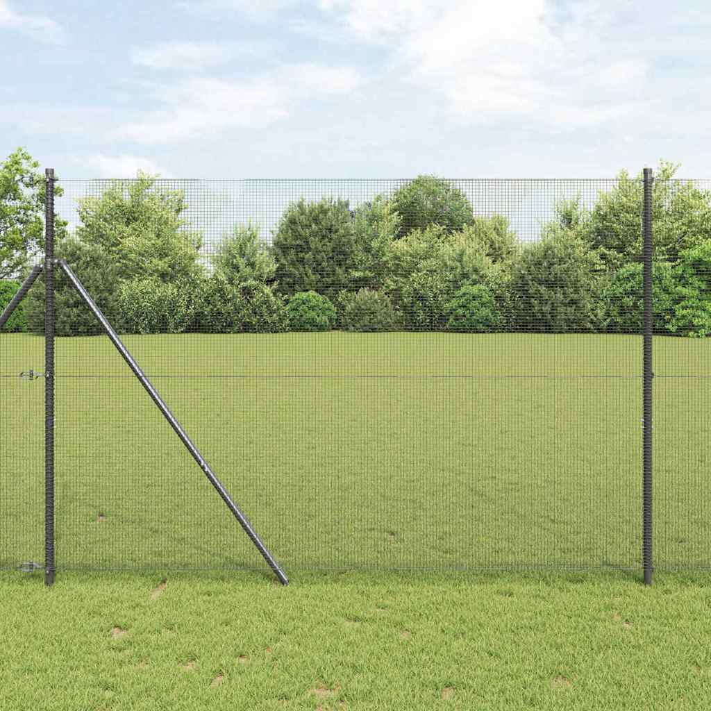 Doppelstabmattenzaun 2500 x 160 cm Grau