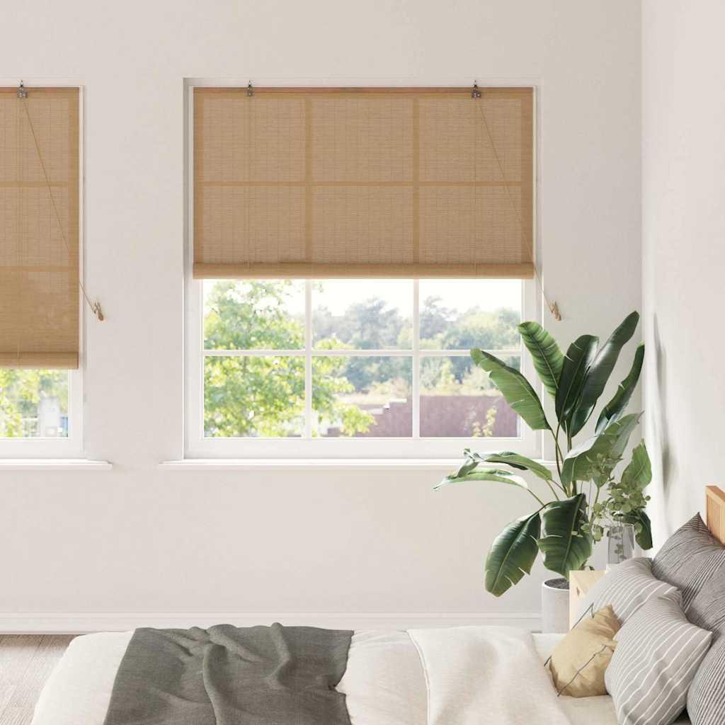 Rollo Braun 140 x 220 cm Bambus