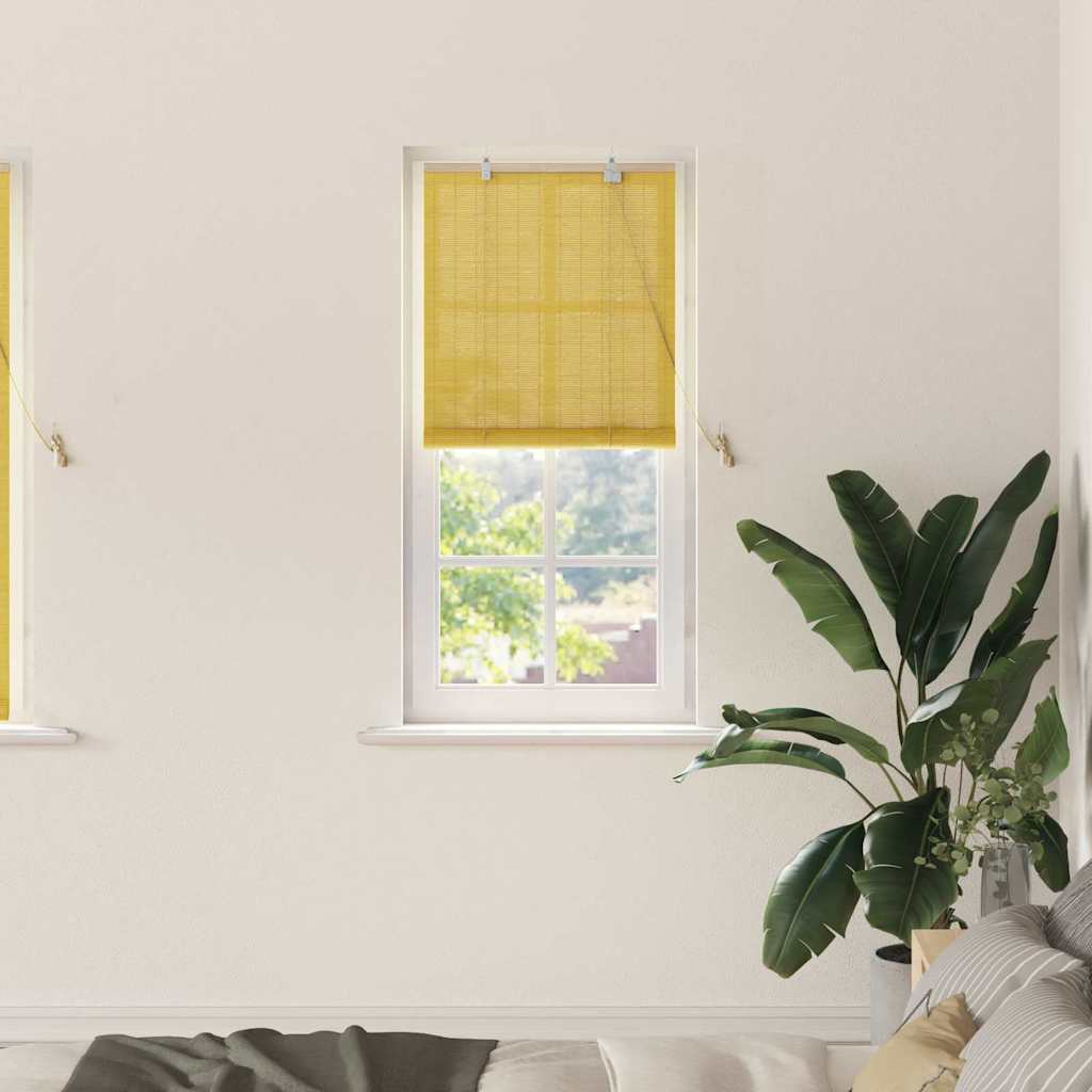 Rollo Gelb 60 x 160 cm Bambus