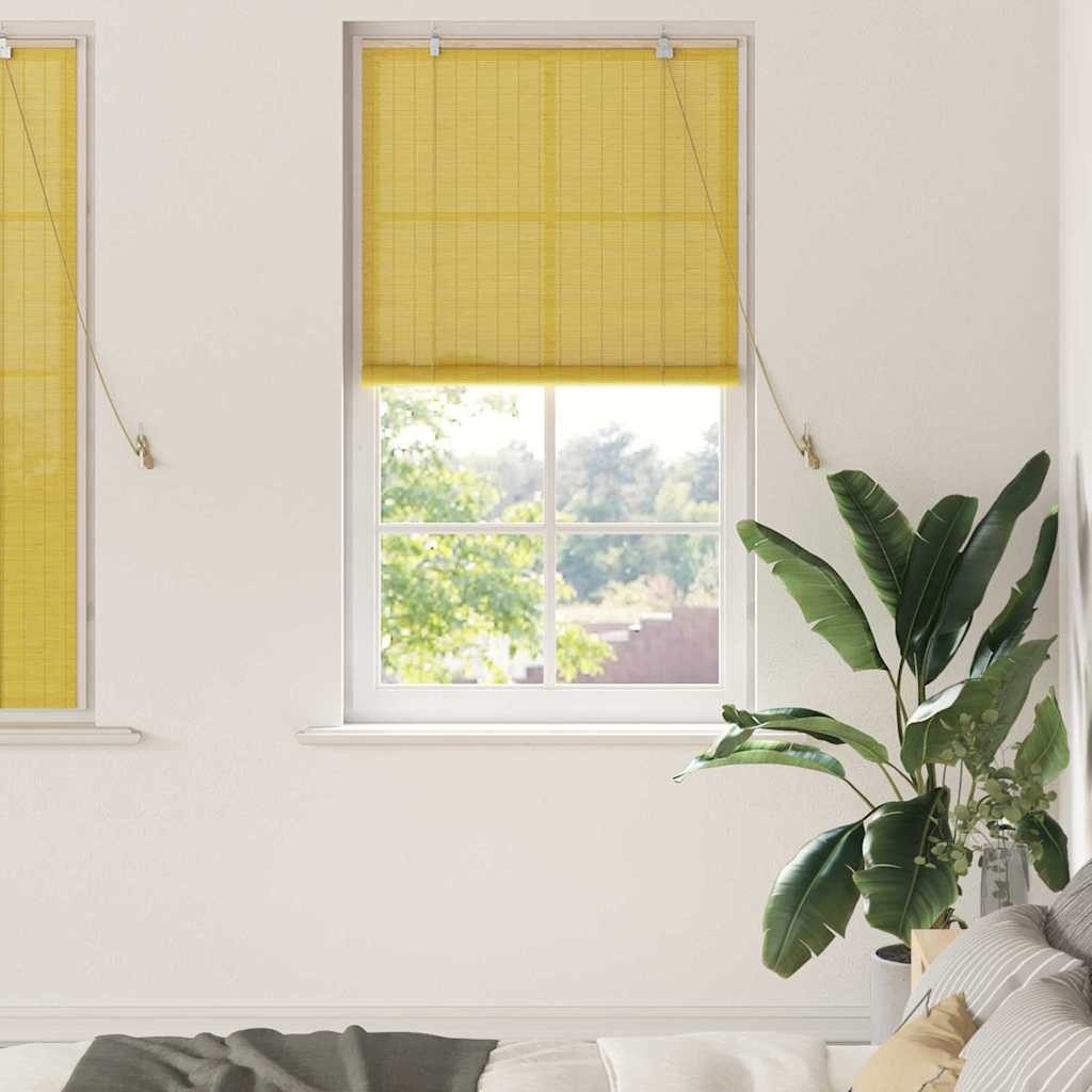 Rollo Gelb 80 x 160 cm Bambus