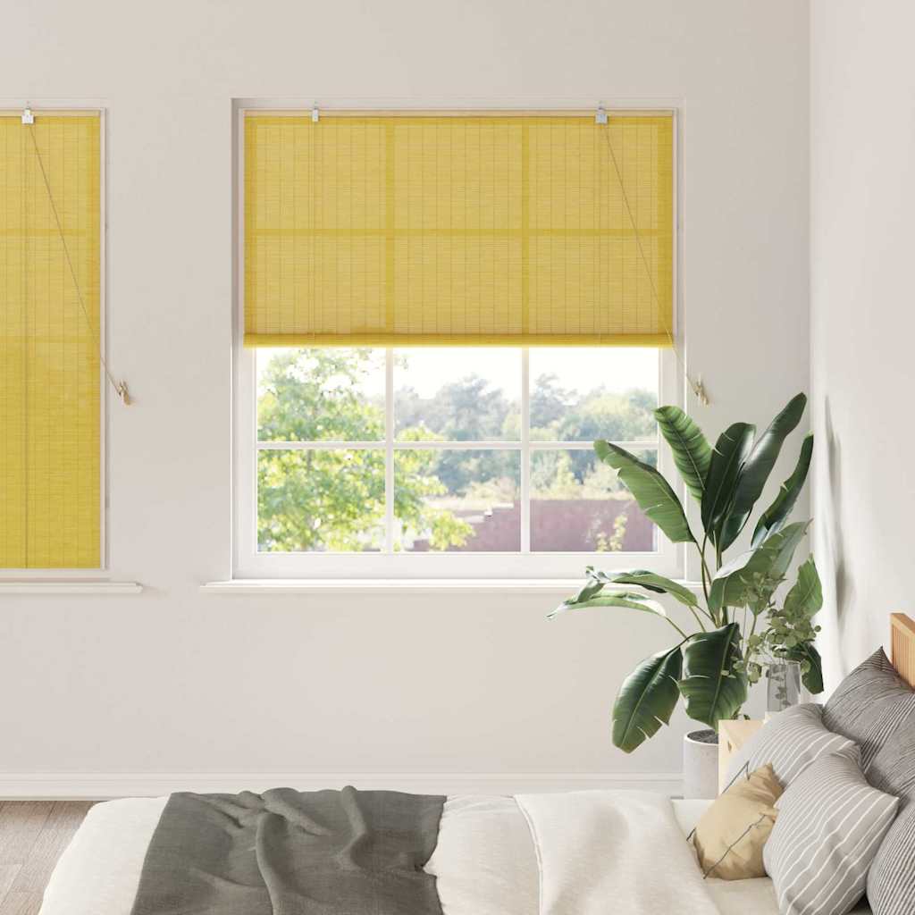 Rollo Gelb 150 x 160 cm Bambus