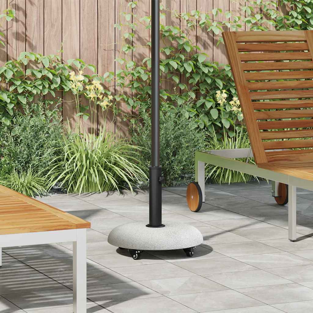 Sonnenschirmständer 21 kg Hellgrau Beton Rund