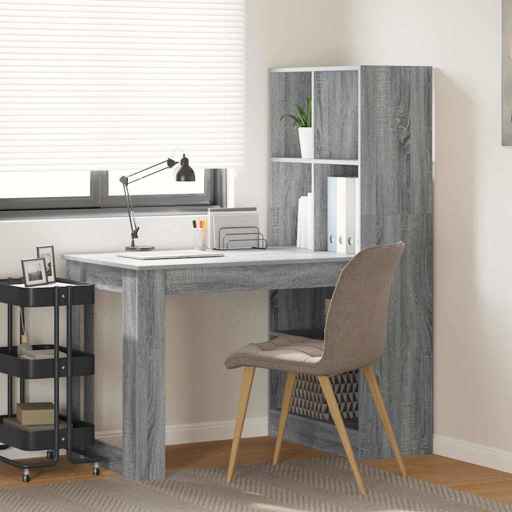 Schreibtisch Graues Sonoma Holzwerkstoff 122 x 67 x 145 cm