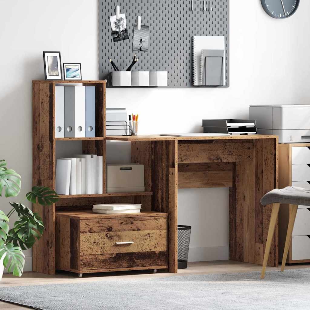Schreibtisch Altholz Holzwerkstoff 131,5 x 50 x 106,5 cm