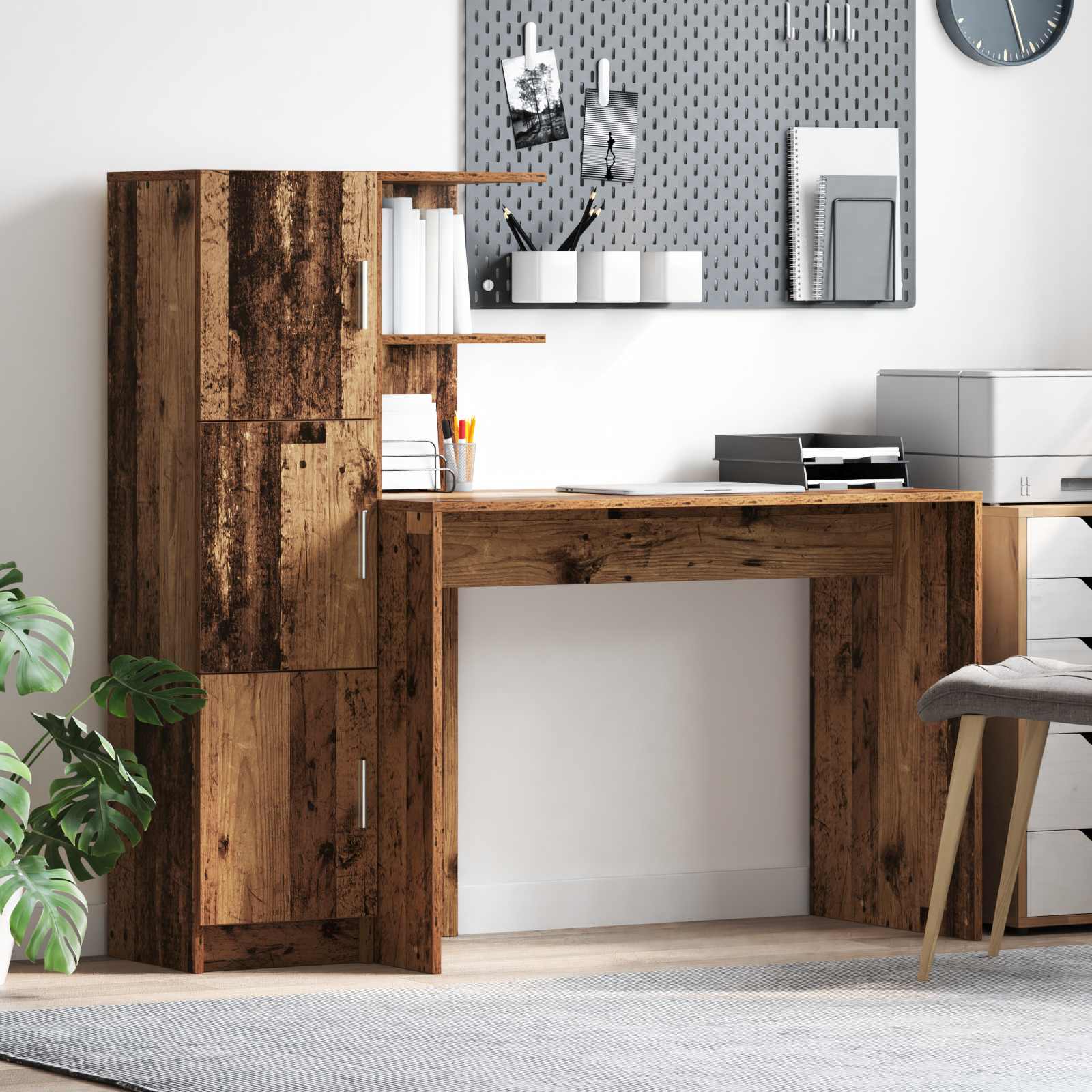 Schreibtisch Altholz 133,5 x 50 x 124 cm 2 stk.