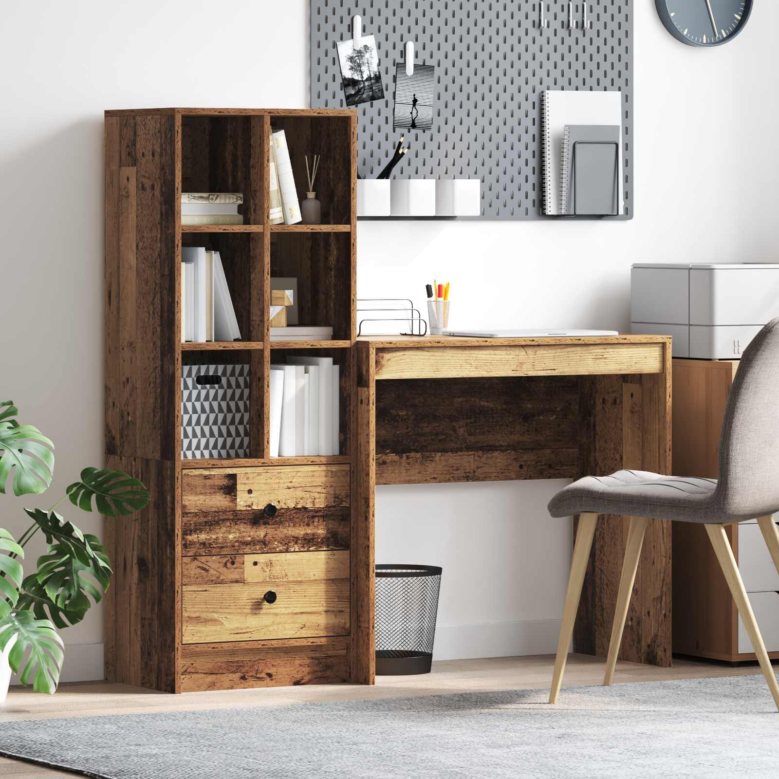Schreibtisch Altholz 125,5 x 40 x 127 cm 2 stk.