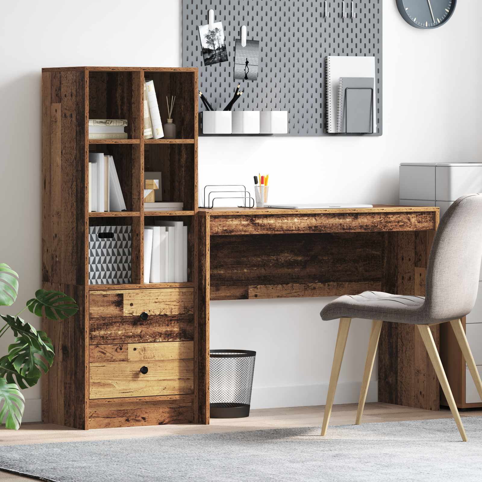 Schreibtisch Altholz 145,5 x 40 x 127 cm 2 stk.