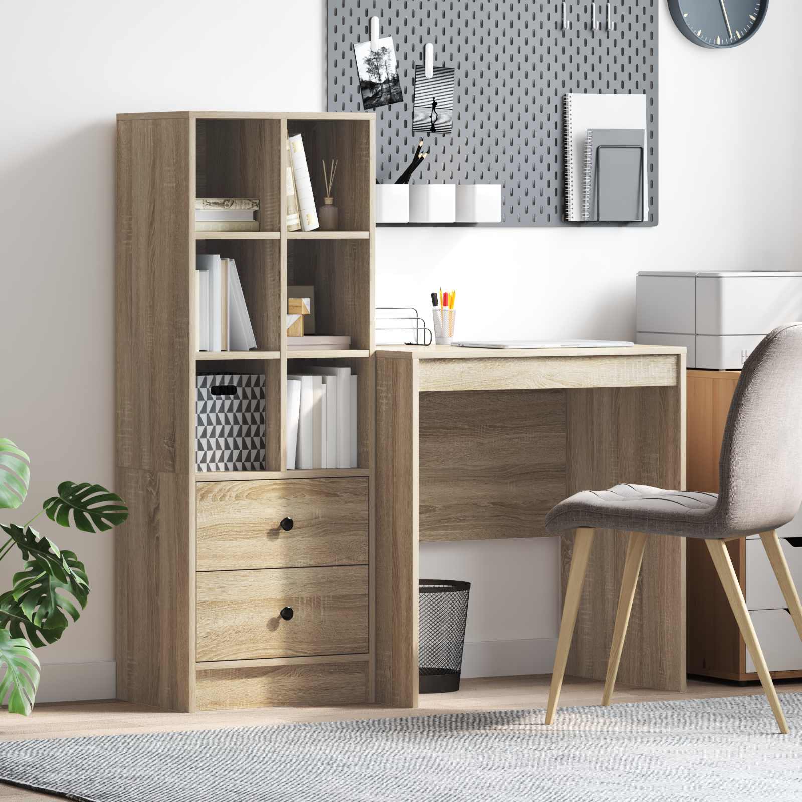 Schreibtisch Sonoma-Eiche 115,5 x 50 x 127 cm 2 stk.