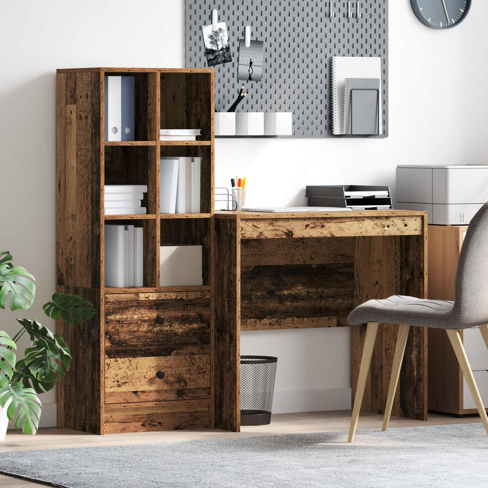 Schreibtisch Altholz 135,5 x 50 x 127 cm 2 stk.