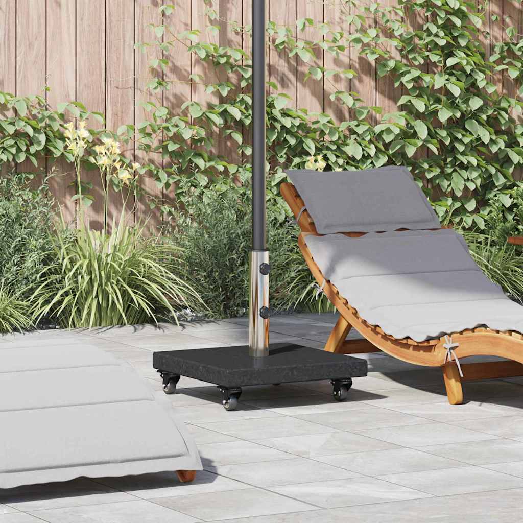 Sonnenschirmständer 30 kg Schwarz Granit Quadratisch