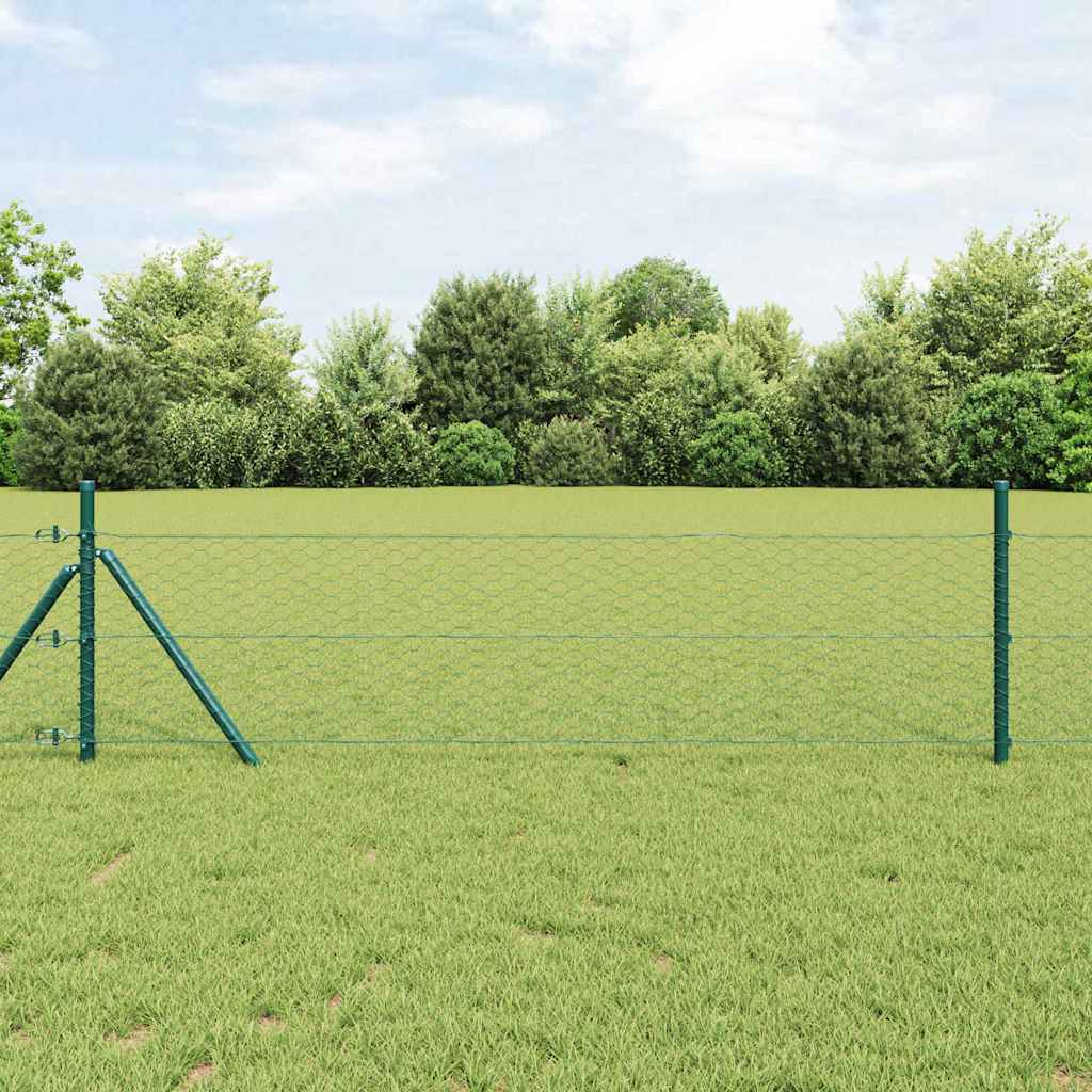 Schweißgitterzaun 0,5 x 100 m PVC Grün