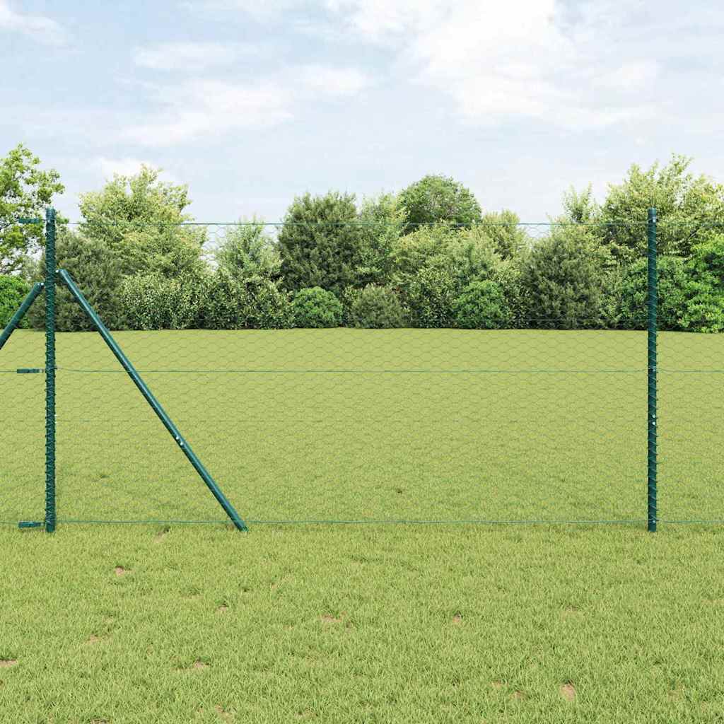 Schweißgitterzaun 1 x 100 m PVC Grün