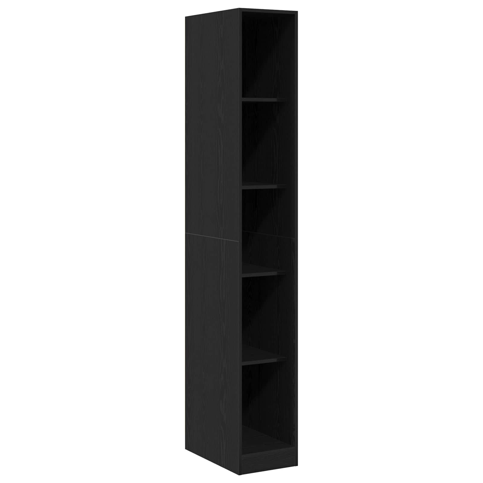 Kleiderschrank Schwarz Eichen-Optik 30 x 50 x 200 cm
