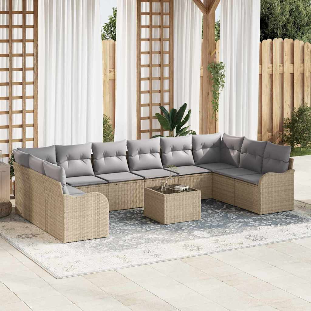 Gartensofa-set Beige 55 x 55 x 37 cm Poly-Rattan