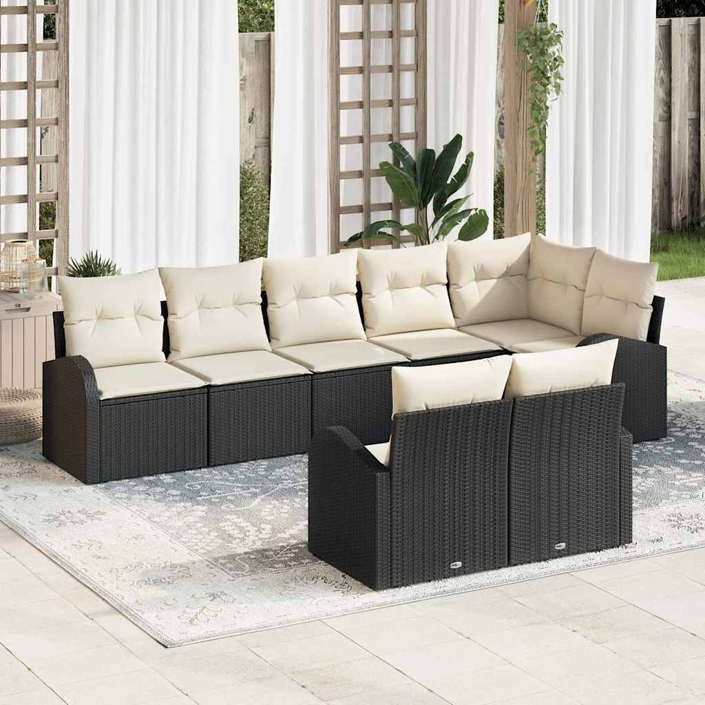 Gartensofa-set 8 Stk. 8-Sitzanzahl Poly-Rattan