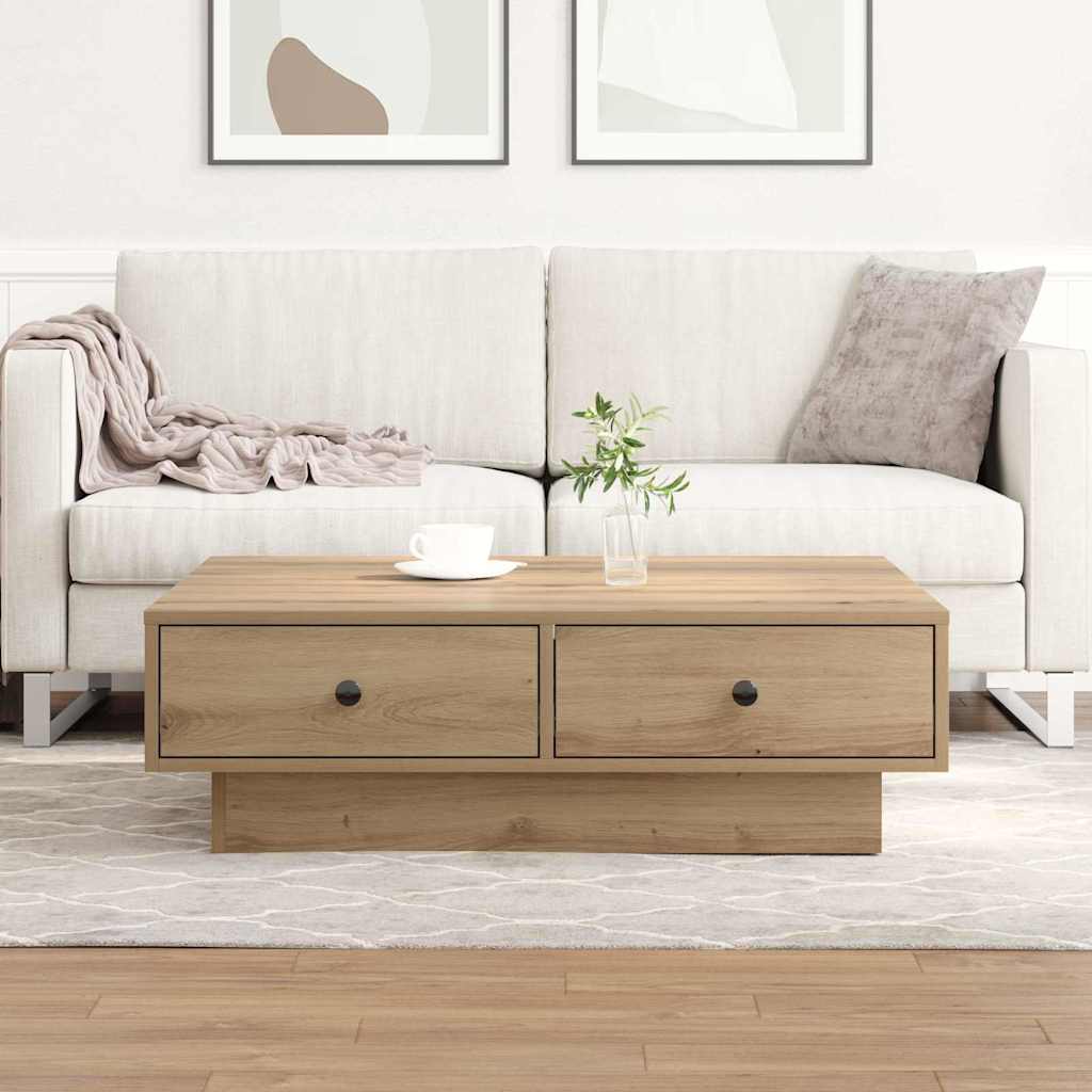 Couchtisch Artisan-Eiche 90 x 90 x 28 cm Holzwerkstoff