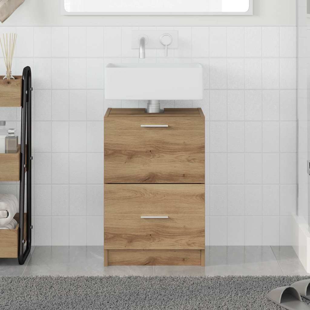 Badezimmerschrank Artisan-Eiche 40 x 37 x 59 cm Holzwerkstoff