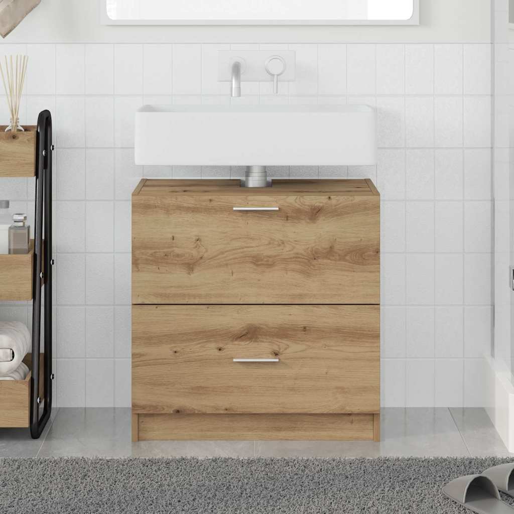 Badezimmerschrank Artisan-Eiche 59 x 37 x 59 cm Holzwerkstoff