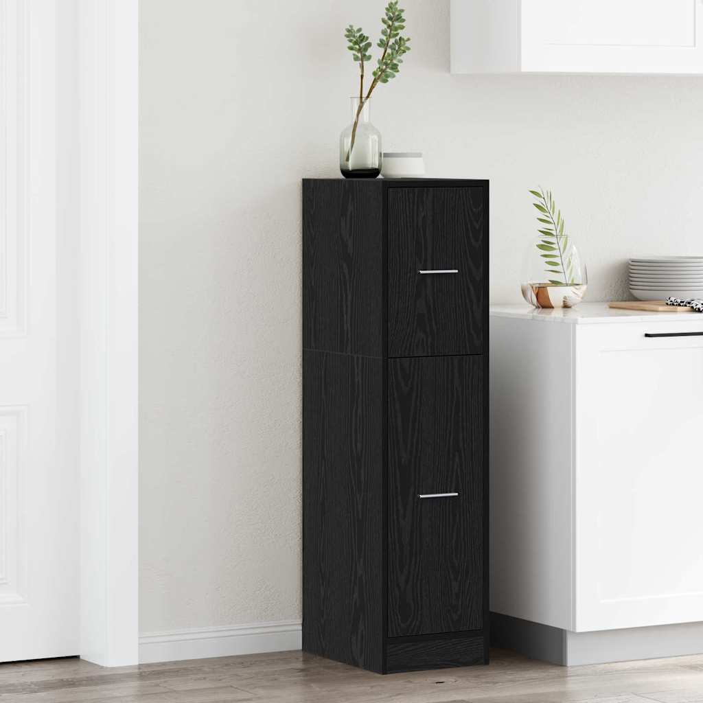 Apothekerschrank Schwarze Eiche 30 x 41 x 118 cm Holzwerkstoff