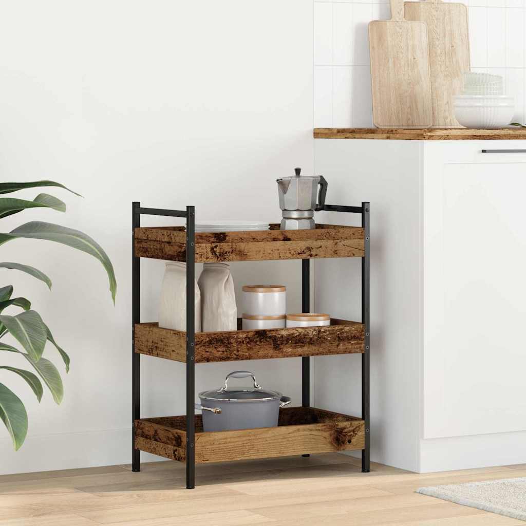 Küchentrolley Altholz 50 x 30 x 70 cm Holzwerkstoff