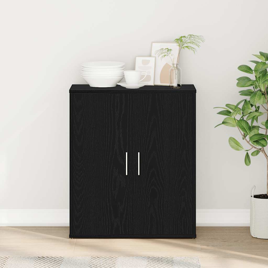 Sideboard Schwarze Eiche 60x31x70 cm Holzwerkstoff