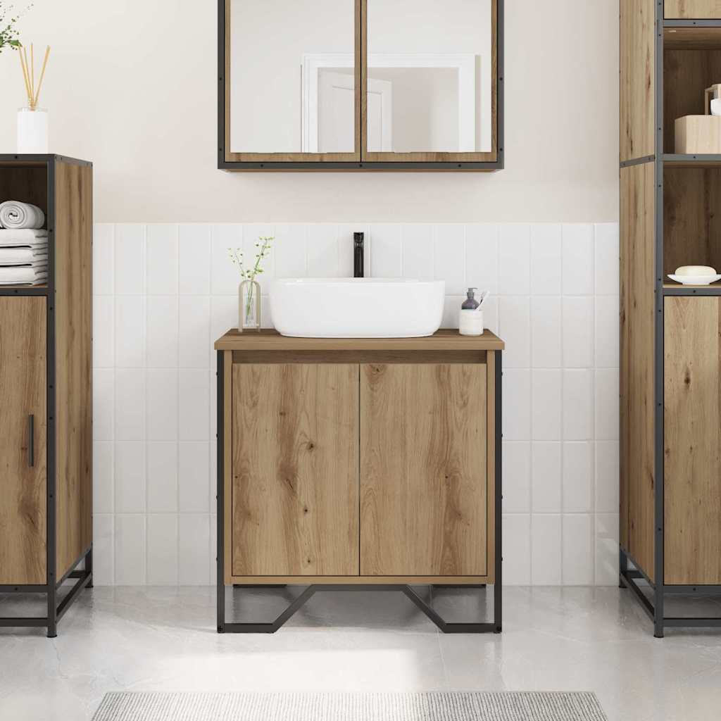 Waschbeckenschrank Artisan-Eiche 60 x 35 x 60 cm Holzwerkstoff