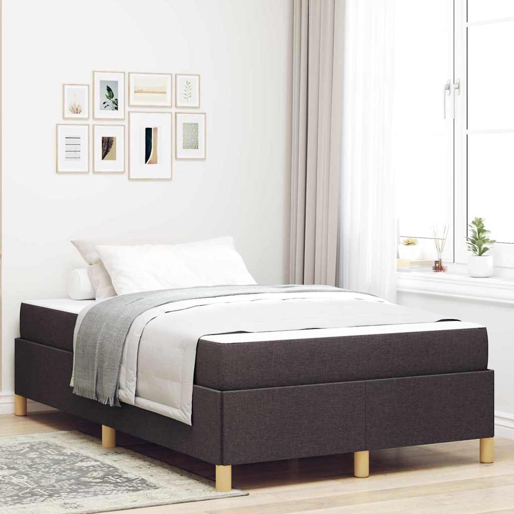 Bettrahmen Dunkelbraun 120 x 190 cm Stoff