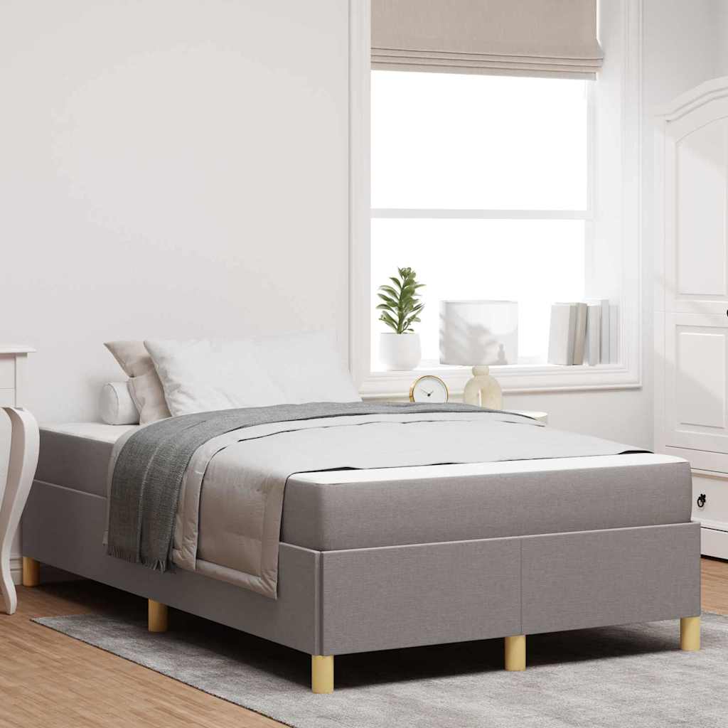 Bettrahmen Taupe 120 x 190 cm Stoff