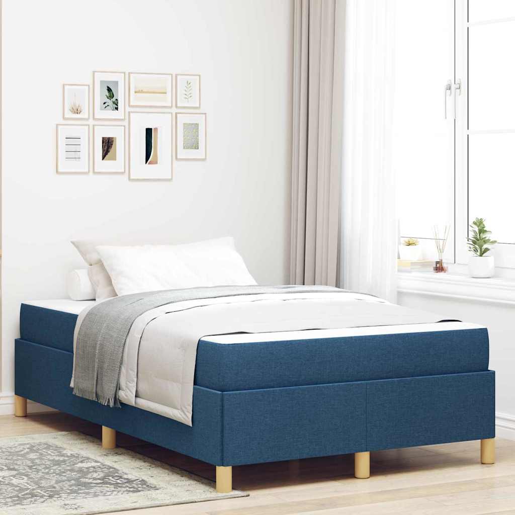 Bettrahmen Blau 120 x 190 cm Stoff