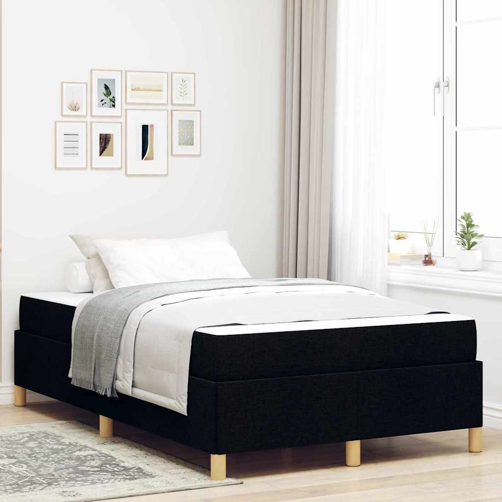 Bettrahmen Schwarz 120 x 200 cm Stoff