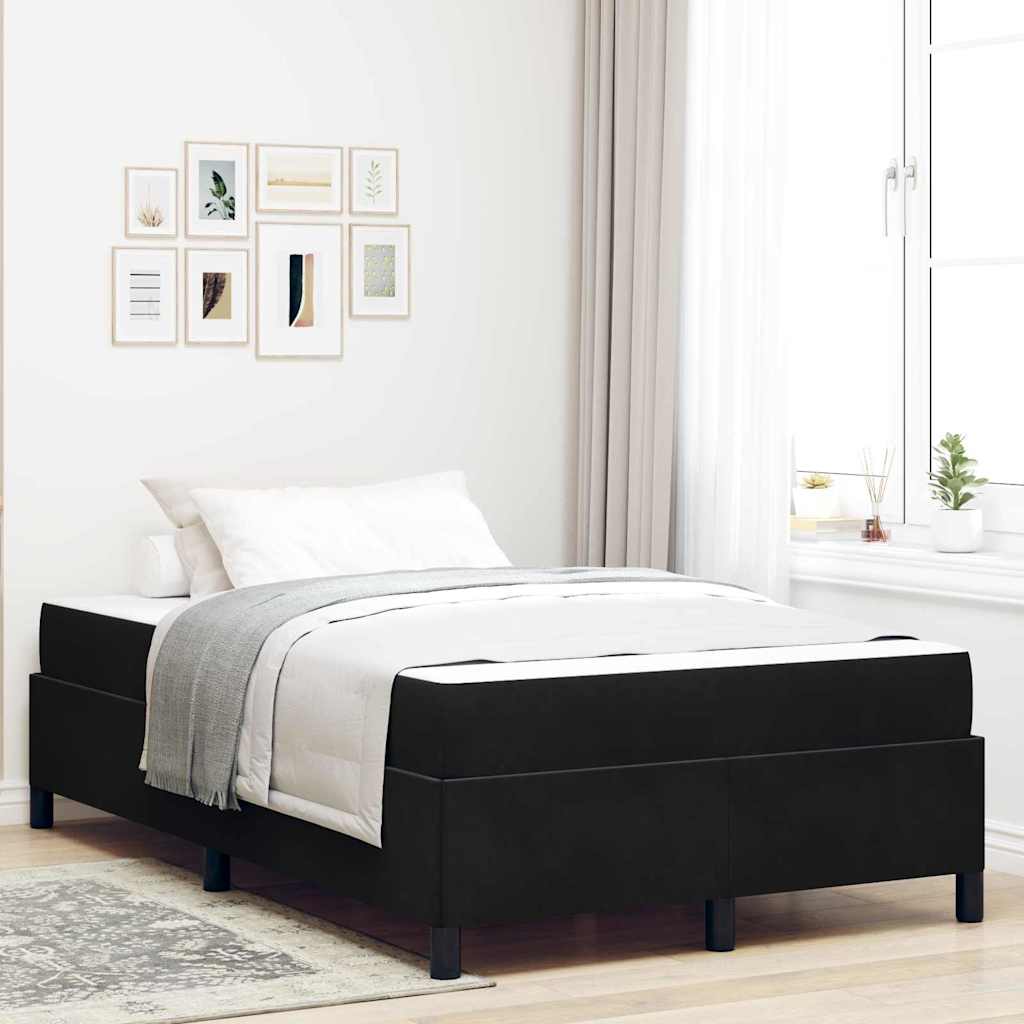 Bettrahmen Schwarz 120 x 190 cm Stoff