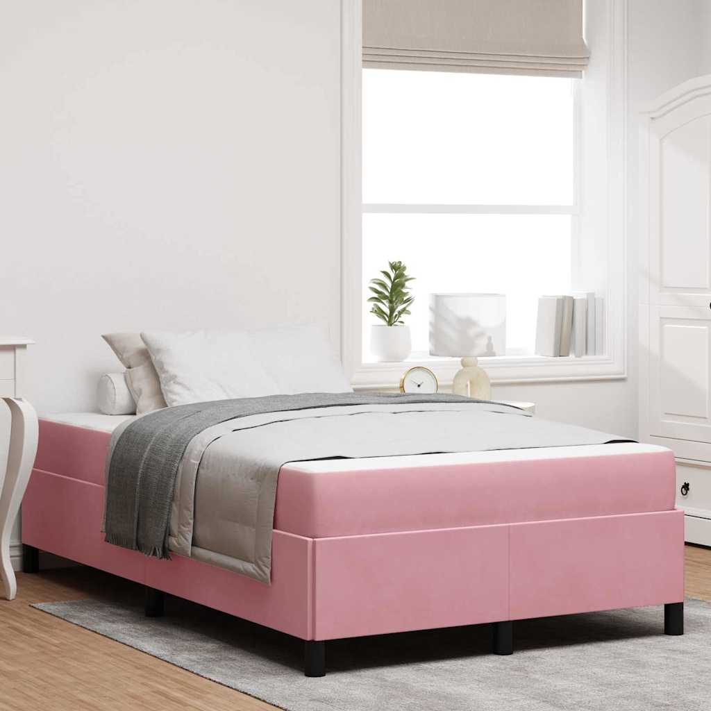 Bettrahmen Rosa 120 x 190 cm Stoff