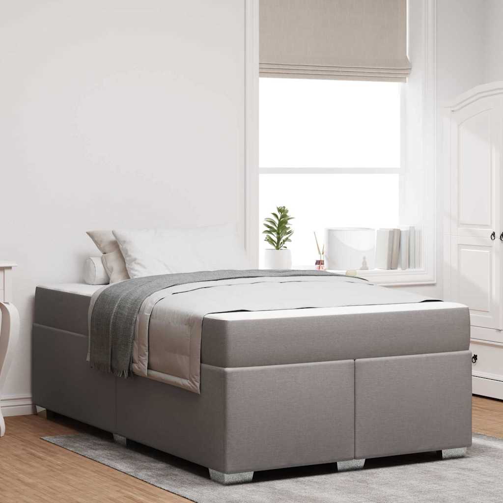 Bettrahmen Taupe 120 x 190 cm Stoff